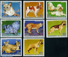 Guinea, Republic 1985 Dogs & Cats 8v, Mint NH, Nature - Cats - Dogs - Other & Unclassified