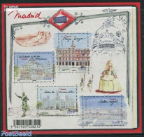 France 2013 European Capitals, Madrid S/s, Mint NH, History - Europa Hang-on Issues - Ungebraucht