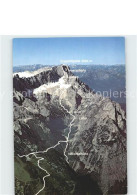 72300686 Zugspitze Aufstiegsroute Fliegeraufnahme Burgrain - Garmisch-Partenkirchen
