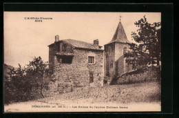 CPA Desaignes, Les Ruines De L`ancien Chateau Fèodal  - Other & Unclassified