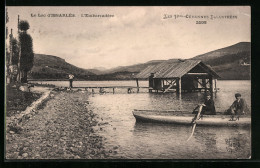 CPA Issarlès, Le Lac D`Issarlès-L`Embarcadère  - Autres & Non Classés