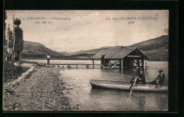 CPA Issarlès, Le Lac D`Issarlès-L`Embarcadère  - Autres & Non Classés