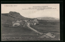 CPA Lachamp-Raphael, Superbe Vue Les Cèvennes, Cure D`air, Excursion à La Cascade Du Ray Pic (Hotel Michel)  - Autres & Non Classés