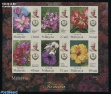 Malaysia 2016 Definitives, Perak S/s (imperforated), Mint NH, History - Nature - Kings & Queens (Royalty) - Flowers & .. - Royalties, Royals