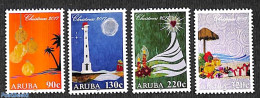 Aruba 2017 Christmas 4v, Mint NH, Religion - Various - Christmas - Lighthouses & Safety At Sea - Noël