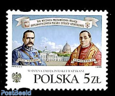 Poland 2019 Diplomatic Relations With Vatican 1v, Mint NH, Religion - Various - Religion - Joint Issues - Neufs