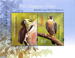 Poland 2019 Birds S/s, Joint Issue With Singapore, Mint NH, Nature - Various - Birds - Joint Issues - Unused Stamps