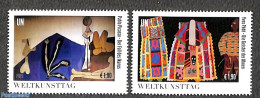 United Nations, Vienna 2023 World Art Day 2v, Mint NH, Art - Modern Art (1850-present) - Paintings - Other & Unclassified