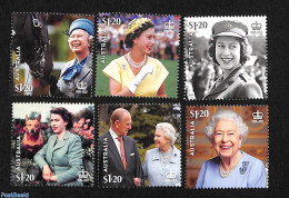 Australia 2023 In Memory Of Queen Elizabeth II 6v, Mint NH, History - Nature - Kings & Queens (Royalty) - Dogs - Horses - Unused Stamps