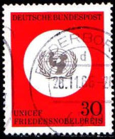 RFA Poste Obl Yv: 384 Mi:527 Unicef Friedensnobelpreis (TB Cachet Rond) - Used Stamps