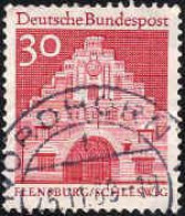 RFA Poste Obl Yv: 386 Mi:493 Nordertor Flensburg Schleswig (Beau Cachet Rond) - Used Stamps