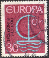 RFA Poste Obl Yv: 377 Mi:520 Europa Voilier Stylisé (cachet Rond) - Used Stamps