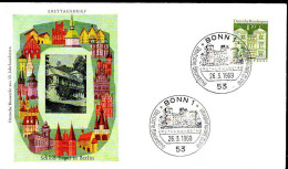 RFA Poste Obl Yv: 397A Mi:502 Schloss Berlin Tegel (TB Cachet à Date) Fdc Bonn 26-3-69 - 1961-1970