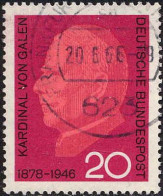 RFA Poste Obl Yv: 363 Mi:505 Kardinal Von Galen 1878-1946 (beau Cachet Rond) - Gebruikt