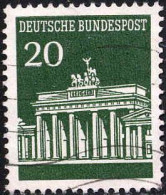 RFA Poste Obl Yv: 369 Mi:507 Brandenburgertor Berlin (Lign.Ondulées) - Gebruikt
