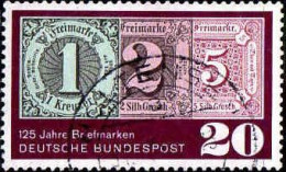 RFA Poste Obl Yv: 349 Mi:482 125 Jahre Briefmarken (Beau Cachet Rond) - Used Stamps