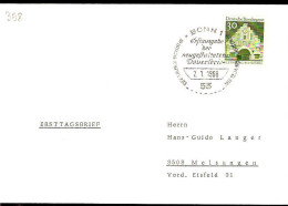 RFA Poste Obl Yv: 358 Mi:492 Nordertor Flensburg Schleswig (TB Cachet à Date) Fdc Bonn 7-1-66 - 1961-1970