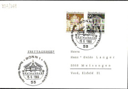 RFA Poste Obl Yv: 357-359 Berliner Tor Stettin Pommern (TB Cachet à Date) Fdc Bonn 15-6-66 - 1961-1970
