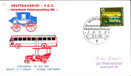 RFA Poste Obl Yv: 342 Mi:470 IVA München Omnibus (TB Cachet à Date) Fdc München 25-6-65 - 1961-1970