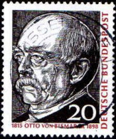 RFA Poste Obl Yv: 334 Mi:463 Otto Von Bismarck (Beau Cachet Rond) - Usati