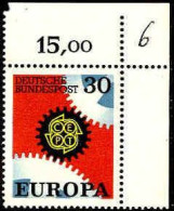 RFA Poste N** Yv: 399 Mi:534 Europa Cept Coin De Feuille - Neufs