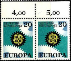RFA Poste N** Yv: 398 Mi:533 Europa Cept Bord De Feuille Paire - Unused Stamps