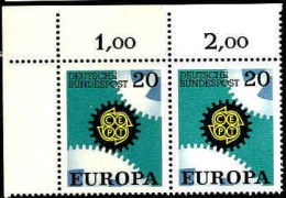 RFA Poste N** Yv: 398 Mi:533 Europa Cept Coin De Feuille Paire - Unused Stamps