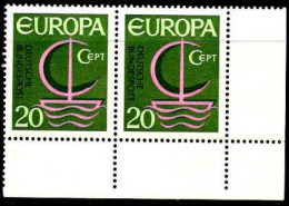 RFA Poste N** Yv: 376 Mi:519 Europa Cept Coin De Feuille Paire - Neufs