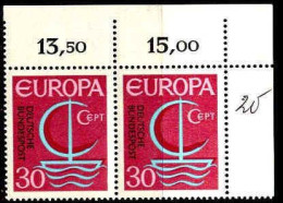 RFA Poste N** Yv: 377 Mi:520 Europa Cept Coin De Feuille Paire - Unused Stamps