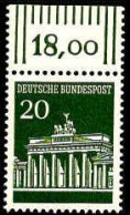 RFA Poste N** Yv: 369 Mi:507 Brandenburgertor Berlin Bord De Feuille - Unused Stamps