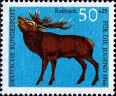 RFA Poste N** Yv: 367 Mi:514 Für Die Jugend Rothirsch - Unused Stamps