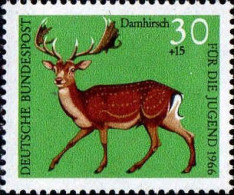 RFA Poste N** Yv: 366 Mi:513 Für Die Jugend Damhirsch - Unused Stamps