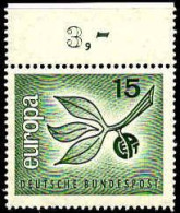 RFA Poste N** Yv: 350 Mi:483 Europa Cept Branche D'olivier Bord De Feuille - Unused Stamps