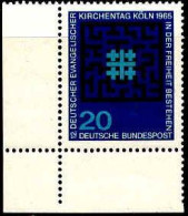 RFA Poste N** Yv: 347 Mi:480 Deutscher Evangelischer Kirchentag Köln Coin De Feuille - Neufs
