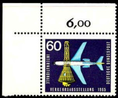 RFA Poste N** Yv: 335 Mi:473 Verkehrsausstellung Boeing 720 Coin D.feuille - Unused Stamps