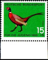 RFA Poste N** Yv: 331 Mi:465 Für Die Jugend Fasan Bord De Feuille - Unused Stamps