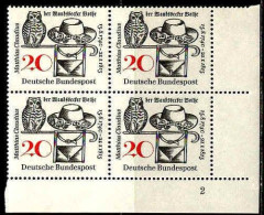 RFA Poste N** Yv: 329 Mi:462 Matthias Claudius Poète Coin D.feuille X4 - Unused Stamps