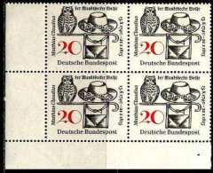 RFA Poste N** Yv: 329 Mi:462 Matthias Claudius Poète Coin D.feuille X4 - Unused Stamps