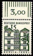 RFA Poste N** Yv: 323 Mi:455a Berlin Tegel Bord De Feuille - Unused Stamps