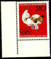 RFA Poste N** Yv: 319 Mi:451 Olympisches Jahr Judo Coin De Feuille - Unused Stamps