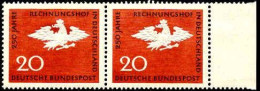 RFA Poste N** Yv: 320 Mi:452 Rechnungshof In Deutschland Bord De Feuille Paire - Unused Stamps