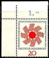 RFA Poste N** Yv: 309 Mi:444 80.Deutscher Katholikentag Coin De Feuille - Unused Stamps
