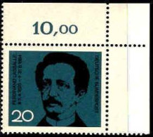 RFA Poste N** Yv: 308 Mi:443 Ferdinand Lassalle Coin De Feuille - Nuevos