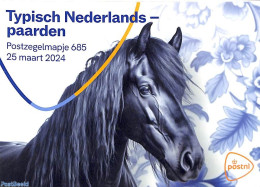 Netherlands 2024 Typical Dutch, Presention Pack 685, Mint NH, Nature - Horses - Art - Ceramics - Ongebruikt