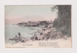 SWITZERLAND - Lake Neuchatel Unused Vintage Postcard - Neuchâtel