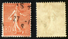 N° 203 80c Rouge SEMEUSE Lignée TB Cote 9€ - 1903-60 Semeuse Lignée