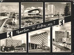 72299174 Berlin Kongresshalle Hansaviertel Corbusier-Haus Hilton-Hotel  Hochhaus - Sonstige & Ohne Zuordnung