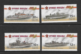RUSSIE 2013 NAVIRES MILITAIRES-BATEAUX  YVERT N°7391/7394 NEUF MNH** - Ships