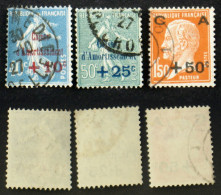 N° 246 à 248 CAISSE AMORTISSEMENT Oblit TB Cote 30€ - Used Stamps