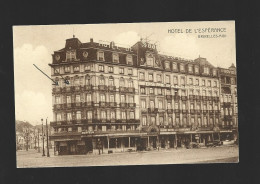 Bruxelles Midi Grand Hotel De L' Esperance Briefstempel 1937 Brussel Htje - Pubs, Hotels, Restaurants